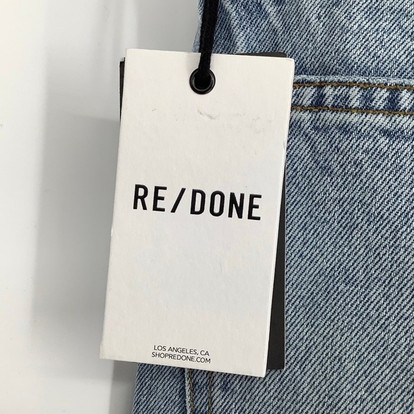 NEW! RE/DONE Size 26 70s High Rise Skinny Boot Cut Opal Indigo Jeans $315 I9-14 - Picture 6 of 10